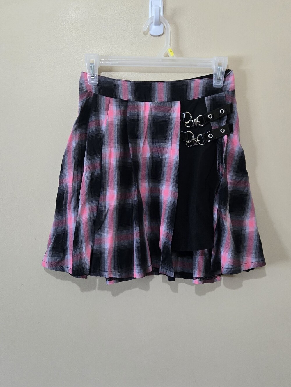 Disturbia Vivacity Plaid Pleated Mini Skirt